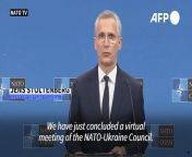 NATO chief Jens Stoltenberg says the alliance&#39;s member countries have agreed to give Ukraine more air defences after desperate pleas from Kyiv for equipment to protect people and infrastructure from Russian attacks. The announcement comes after a fresh wave of Russian strikes on the eastern Ukrainian region of Dnipropetrovsk, which killed at least eight people, including two children.