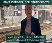 MP Liz Saville Roberts has been to Barmouth to hear how train cuts will affect constituents from julie tisserand