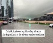 Heavy rain in Dubai has led to flooding from rain go away mp4