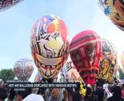 Dozens of Hot Air Balloons Flown to Celebrate Eid Al-Fitr from cactus balloon piggy 2