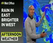 A generally cloudy day as a band of rain makes its way northwards along eastern coasts. Elsewhere, there will be a few scattered showers, especially in the south west. There will be a few clear spells in the west. Through the afternoon and overnight, most of the cloud will clear as a band of showers move in from the west. – This is the Met Office UK Weather forecast for the morning of 28/04/24. Bringing you today’s weather forecast is Marco Petagna.&#60;br/&#62;