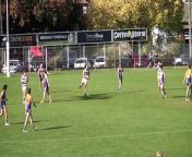 BFNL: Golden Square's Kai Daniels kicks a long goal v Strathfieldsaye from com video kai