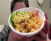 Amberlynn &amp; Zach taste test Poke Bowls for the first time together.