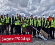 An end to the brain drain along the coast could be just months away following the ground-breaking ceremony for the new £14 million Town Deal supported Skegness TEC College.