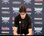 Guardians starting pitcher Cal Quantrill discusses outing after 4-2 loss to the Cincinnati Reds.
