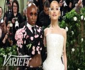 Ariana Grande on Emotional First Day on Set of Wicked and Chemistry with Cynthia Erivo - Met Gala 2024 from sakazuki set