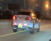 The sight of a Miami Police Department patrol car swerving on a highway early Thursday morning made another motorist record the dangerous scene ... which is prompting an investigation.