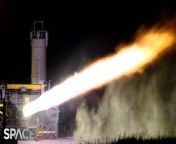 Watch how powerful a SpaceX Raptor engine looks while conducting a long duration test fire at a 15 degree gimbal. &#60;br/&#62;Views of the test in real-time and slow motion.&#60;br/&#62;&#60;br/&#62;Credit: SpaceX &#124; mash mix: Space.com