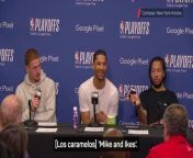 “Mike and Ike, baby!” -Josh Hart throws candy at journalist from 09 candy hea