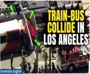 Watch the aftermath of a harrowing collision in downtown Los Angeles, where a University of Southern California shuttle bus and a Metro light rail train collided, leaving over 50 people injured. Stay tuned for updates on the investigation and the response to this shocking incident.&#60;br/&#62; &#60;br/&#62;#TrainBusCollide #LosAngeles #Metro #Downtown #LosAngelesNews #LA #SouthernCalifornia #LosAngelesAccident #Oneindia&#60;br/&#62;~PR.274~ED.155~GR.122~HT.96~