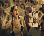 Ae Watan Mere Watan (transl. Oh Country My Country) is a 2024 Hindi-language historical biographical film about India&#39;s struggle for freedom in 1942, based on the life of Usha Mehta, a brave young girl who starts an underground radio station to spread the message of unity, setting off a thrilling chase with the British authorities during the Quit India movement.[2][3] It is written and directed by Kannan Iyer and produced by Karan Johar, starring Sara Ali Khan as Mehta.[4][5] The film was premiered on 21 March 2024 on Amazon Prime Video.