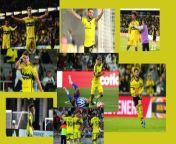 The thumbnail showcases the iconic Columbus Crew logo against a backdrop of triumphant soccer players, arms raised in celebration. A burst of vibrant colors accentuates the intensity of the moment, drawing viewers&#39; eyes to the center of the image. Bold text overlay captures attention, proclaiming &#92;