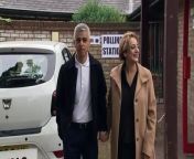 London Mayor Sadiq Khan was seen petting his family dog after making a visit to a local polling station as local and mayoral elections begin across England.&#60;br/&#62; &#60;br/&#62; Report by Ajagbef. Like us on Facebook at http://www.facebook.com/itn and follow us on Twitter at http://twitter.com/itn