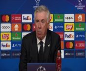 Real Madrid head coach Carlo Ancelotti reacts to their 2-2 draw with Bayern Munich in the first leg of their UEFA Champions League semi-final&#60;br/&#62;Allianz Arena, Munich, Germany