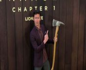 https://www.maximotv.com &#60;br/&#62;B-roll footage: George Young attends the Lionsgate world premiere of &#39;The Strangers: Chapter 1&#39; at Regal DTLA in Los Angeles, California, USA, on Wednesday, May 8, 2024. This video is only available for editorial use in all media and worldwide. To ensure compliance and proper licensing of this video, please contact us. ©MaximoTV