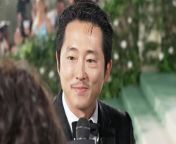 Steven Yeun shares his reaction with THR when he received his first Met Gala invite and talks sitting next to Rebecca Ferguson inside. Plus he reveals if he would love to work with Jordan Peele again.