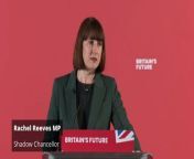Shadow chancellor Rachel Reeves has accused the government of &#92;