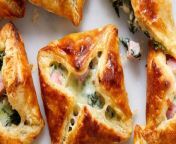 Stuffed with ham, spinach, and Gruyère, these cheesy breakfast pastry puffs are perfect for brunch.