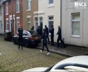 Watch as a man is arrested in Preston on suspicion of facilitating illegal immigration to the UK