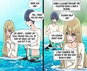 A pair of bikinis came drifting towards me as I was relaxing on my private beach...&#60;br/&#62;Japanese Manga in English&#60;br/&#62;Manga video to learn English
