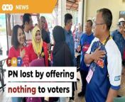 Azmil Tayeb of USM says PN was also unable to offer concrete policies on bread-and-butter issues at a time when the cost of living was chief among voters’ concerns.&#60;br/&#62;&#60;br/&#62;Read More: &#60;br/&#62;https://www.freemalaysiatoday.com/category/nation/2024/05/12/pn-lost-by-offering-nothing-to-voters-say-analysts/ &#60;br/&#62;&#60;br/&#62;Laporan Lanjut: &#60;br/&#62;https://www.freemalaysiatoday.com/category/bahasa/tempatan/2024/05/12/tak-banyak-pn-tawar-untuk-pengundi-kata-penganalisis/&#60;br/&#62;&#60;br/&#62;Free Malaysia Today is an independent, bi-lingual news portal with a focus on Malaysian current affairs.&#60;br/&#62;&#60;br/&#62;Subscribe to our channel - http://bit.ly/2Qo08ry&#60;br/&#62;------------------------------------------------------------------------------------------------------------------------------------------------------&#60;br/&#62;Check us out at https://www.freemalaysiatoday.com&#60;br/&#62;Follow FMT on Facebook: https://bit.ly/49JJoo5&#60;br/&#62;Follow FMT on Dailymotion: https://bit.ly/2WGITHM&#60;br/&#62;Follow FMT on X: https://bit.ly/48zARSW &#60;br/&#62;Follow FMT on Instagram: https://bit.ly/48Cq76h&#60;br/&#62;Follow FMT on TikTok : https://bit.ly/3uKuQFp&#60;br/&#62;Follow FMT Berita on TikTok: https://bit.ly/48vpnQG &#60;br/&#62;Follow FMT Telegram - https://bit.ly/42VyzMX&#60;br/&#62;Follow FMT LinkedIn - https://bit.ly/42YytEb&#60;br/&#62;Follow FMT Lifestyle on Instagram: https://bit.ly/42WrsUj&#60;br/&#62;Follow FMT on WhatsApp: https://bit.ly/49GMbxW &#60;br/&#62;------------------------------------------------------------------------------------------------------------------------------------------------------&#60;br/&#62;Download FMT News App:&#60;br/&#62;Google Play – http://bit.ly/2YSuV46&#60;br/&#62;App Store – https://apple.co/2HNH7gZ&#60;br/&#62;Huawei AppGallery - https://bit.ly/2D2OpNP&#60;br/&#62;&#60;br/&#62;#FMTNews #PRK #KualaKubuBaharu #KhairulAzhariSaut #PN