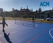 WATCH: Pickleball players make the most of the brand new multi-purpose facility in Shellharbour. Video by Jordan Warren