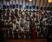 Brothers Roman and Maz Piekarski own the world’s biggest collection of cuckoo clocks and have spent the past three days moving 750 timepieces forward one hour - by hand.