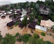 Eyewitness video showed the aftermath of a tropical cyclone that swept across the island of Madagascar this week. - REUTERS